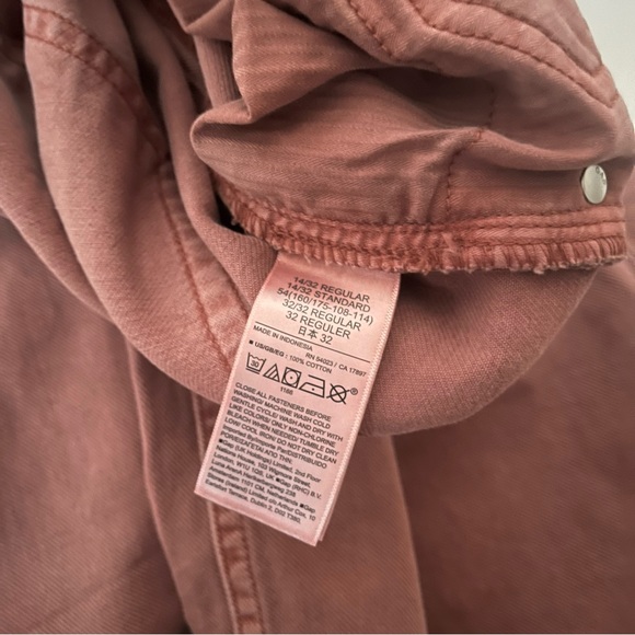 Gap High Rise Wide Leg Jeans in Cedar Wood Red Rust 32R 14 - Picture 7 of 10